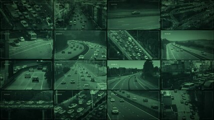 CCTV Station Views Of City Roads