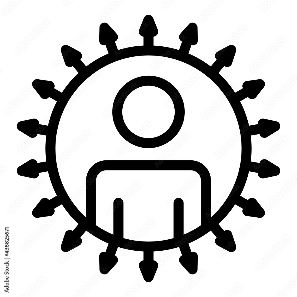 Poster colleague smiling icon. outline colleague smiling vector icon for web design isolated on white backg