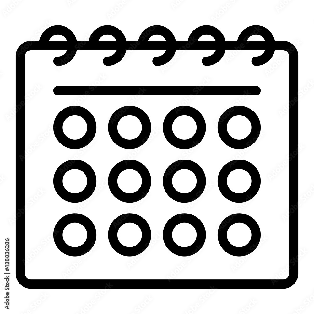 Aufkleber event planner invite icon. outline event planner invite vector icon for web design isolated on white