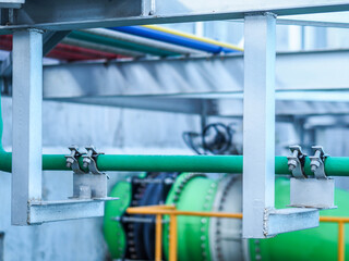 Support of water pipe in power plant.