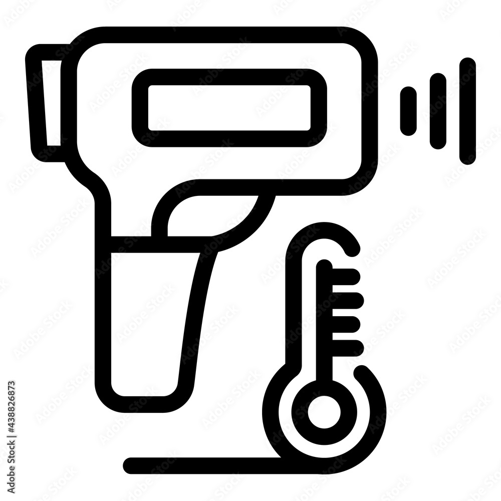 Poster laser thermometer icon. outline laser thermometer vector icon for web design isolated on white backg