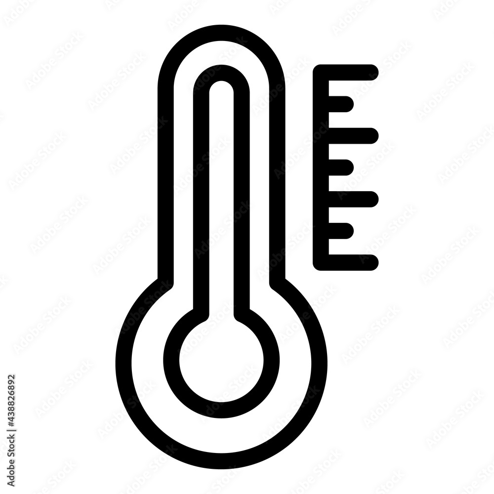 Poster laser thermometer temperature icon. outline laser thermometer temperature vector icon for web design