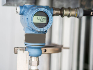 Pressure transmitter was installed in power plant.