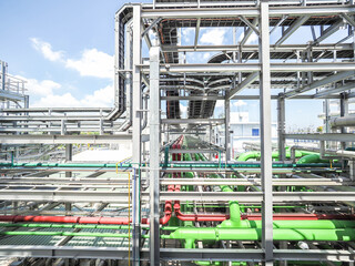 Electric Cable Tray in power plant.