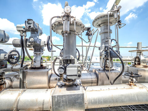 Control valve for control flow and pressure of process condition such water, steam and gas which popular apply to install in industrial, power plant, oil and gas with closed up.