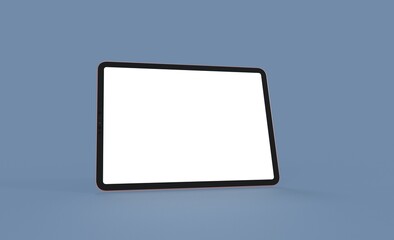 pc  tablet computer  ipad with blank 3d