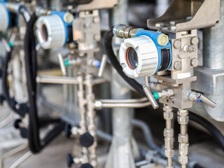 Pressure transmitter was installed in power plant.