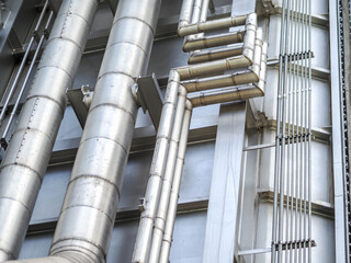 Piping and insulation of steam in boiler systems for industrial zone in Combined-Cycle...