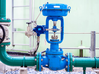 Control valve for control flow and pressure of process condition such water, steam and gas which popular apply to install in industrial, power plant, oil and gas with closed up.