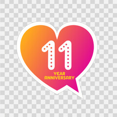 11 Years Anniversary Logo