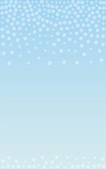Grey Flake Background Vector Blue. Snowflake Light Pattern. White Confetti Magical Card. Decoration Snow Illustration.