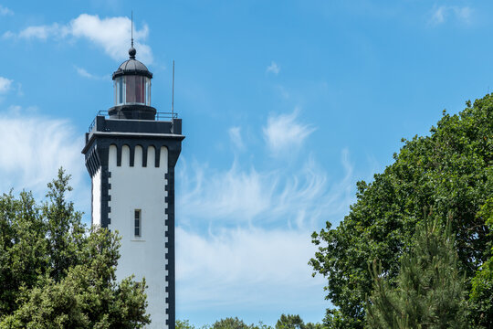 LE VERDON, dans le M&eacute;doc (Gironde, France). Phare de la pointe de Grave