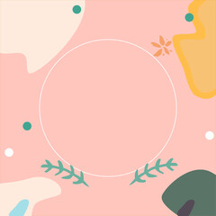 Pastel colors. Hand drew various shapes. Suitable for social media posts, mobile apps, banners design and web,internet ads. Vector fashion backgrounds.