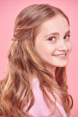 Fototapeta premium cute happy girl