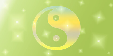 colorful yin yang symbol illustration