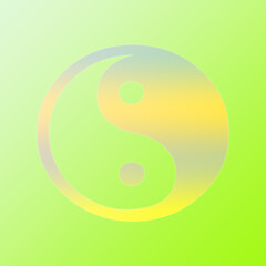 colorful yin yang symbol illustration