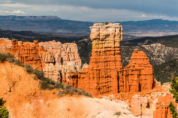 Sandstone Hoodoos Above Agua Canyon, Bryce Canyon National Park, Utah, USA