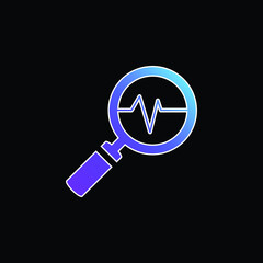 Analytics blue gradient vector icon