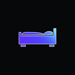 Bedroom Furniture blue gradient vector icon