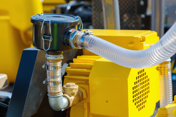 Internal details of portable compressors close-up