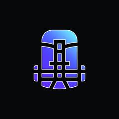 Backpack blue gradient vector icon