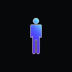 Basic Silhouette blue gradient vector icon