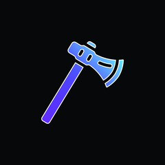 Axe blue gradient vector icon
