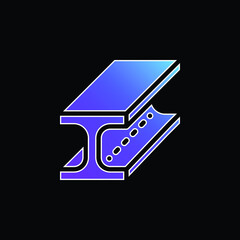 Beam blue gradient vector icon