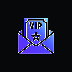 Birthday And Party blue gradient vector icon