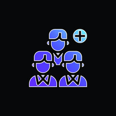 Add blue gradient vector icon