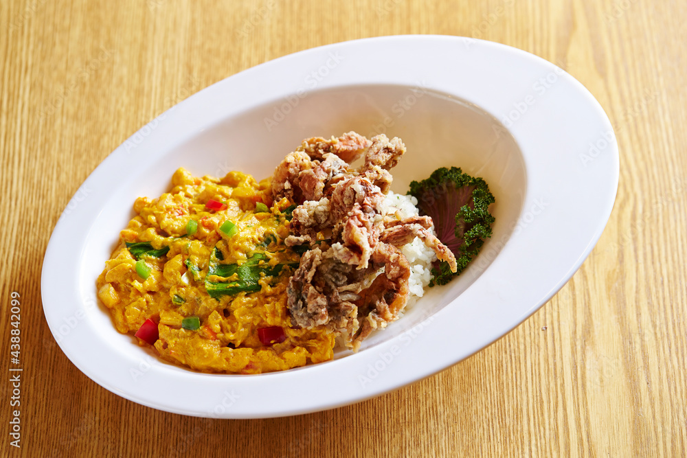 Canvas Prints rice with pork