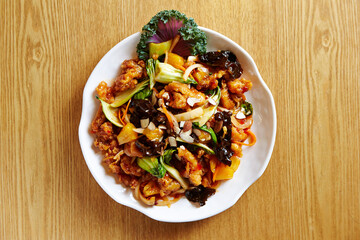stir fried pork with vegetables