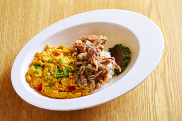 rice with pork