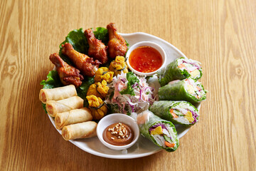 Vietnamese Spring Rolls,various vegetables 