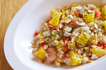rice with vegetables and meat