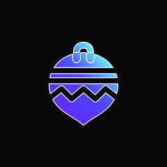 Obraz premium Ball blue gradient vector icon