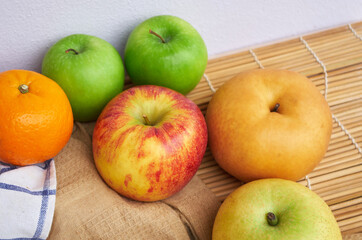 Lots of fruits on the table