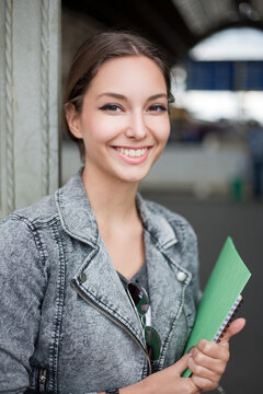 Beautiful Young Student Woman.