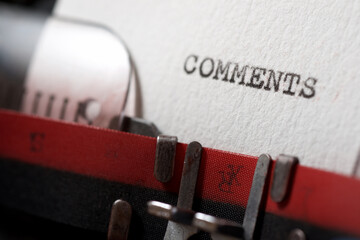 Comments concept view