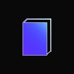 Book blue gradient vector icon