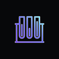 Blood Test blue gradient vector icon