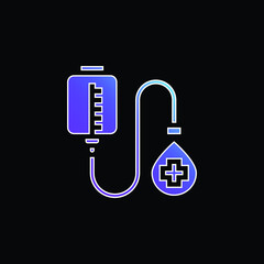 Blood Donation blue gradient vector icon