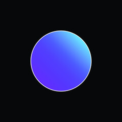 Black Circle blue gradient vector icon
