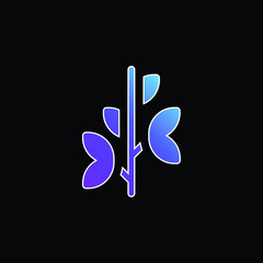 Branch blue gradient vector icon
