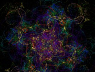 Imaginatory fractal background generated Image