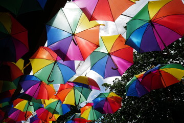 parapluies et ciel 
