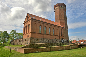 Naklejka premium Zamek człuchowski – zamek krzyżacki położony w Człuchowie.