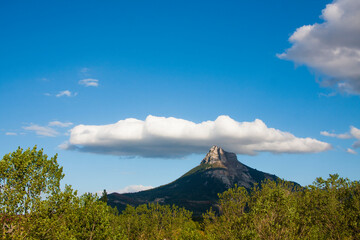 Fototapeta premium Mountain with clouds