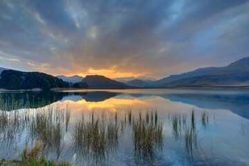 WINTER SUNSET, Giants Cup Wilderness Reserve, Underberg, South Africa 