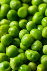 Raw Green Organic Sweet Peas